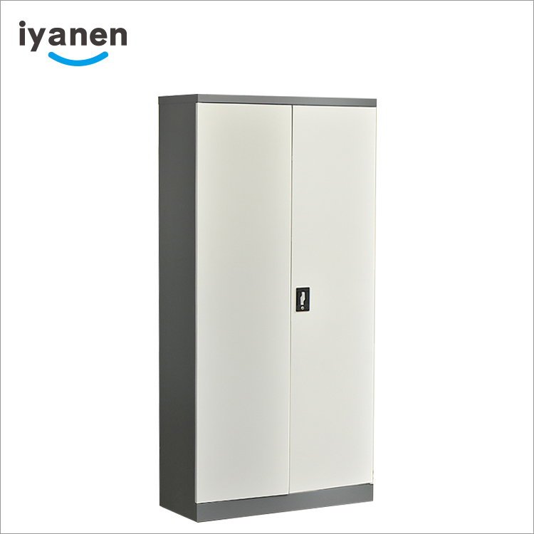 Full height 2 swing door metal filing cabinet