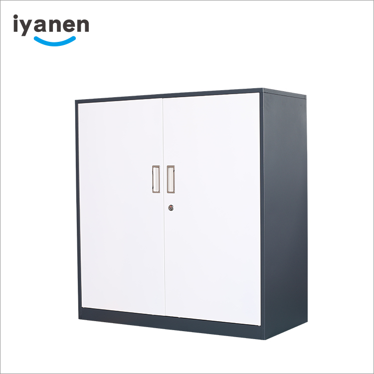 Half height 2 swing door steel cabinet